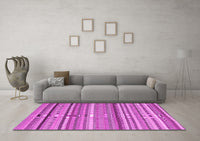 Machine Washable Abstract Pink Contemporary Rug, wshcon2411pnk