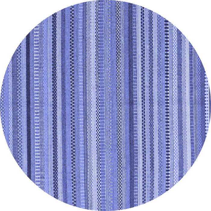 Round Machine Washable Abstract Blue Contemporary Rug, wshcon2411blu