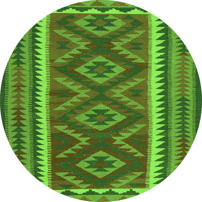 Machine Washable Oriental Green Traditional Area Rugs, wshcon2412grn