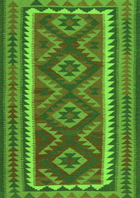 Oriental Green Traditional Rug, con2412grn