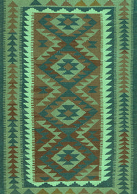 Oriental Turquoise Traditional Rug, con2412turq