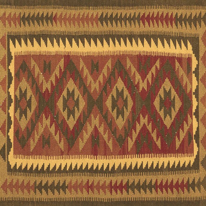 Square Oriental Brown Traditional Rug, con2412brn