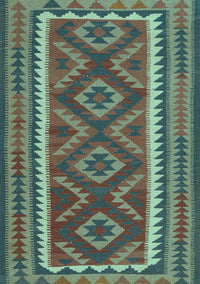 Oriental Light Blue Traditional Rug, con2412lblu