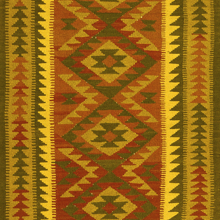 Oriental Yellow Traditional Rug, con2412yw