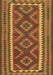 Machine Washable Oriental Brown Traditional Rug, wshcon2412brn