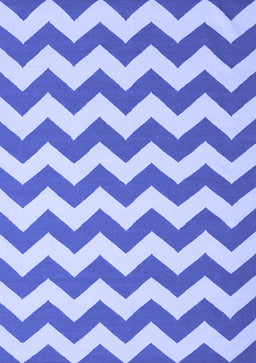Abstract Blue Contemporary Rug, con2413blu