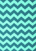 Machine Washable Abstract Turquoise Contemporary Area Rugs, wshcon2413turq