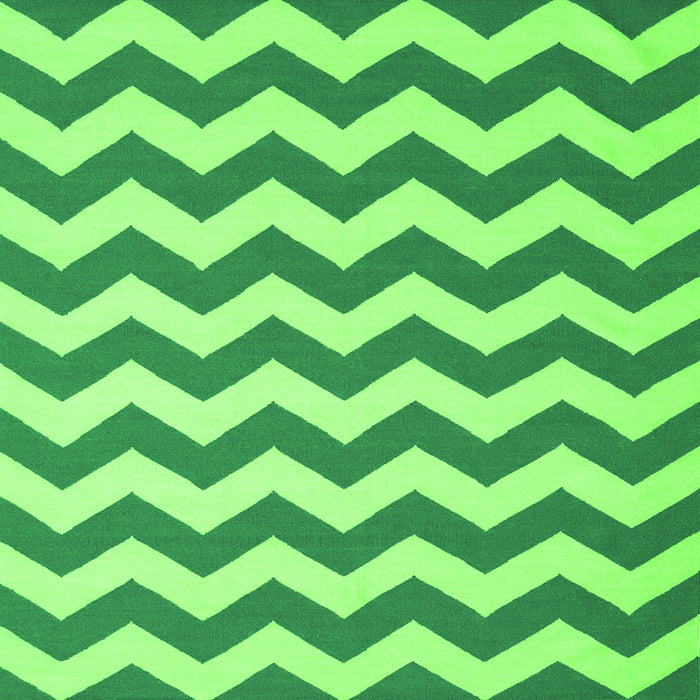 Round Machine Washable Abstract Green Contemporary Area Rugs, wshcon2413grn