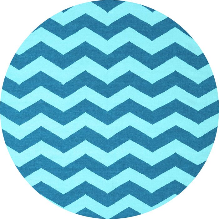 Round Machine Washable Abstract Light Blue Contemporary Rug, wshcon2413lblu