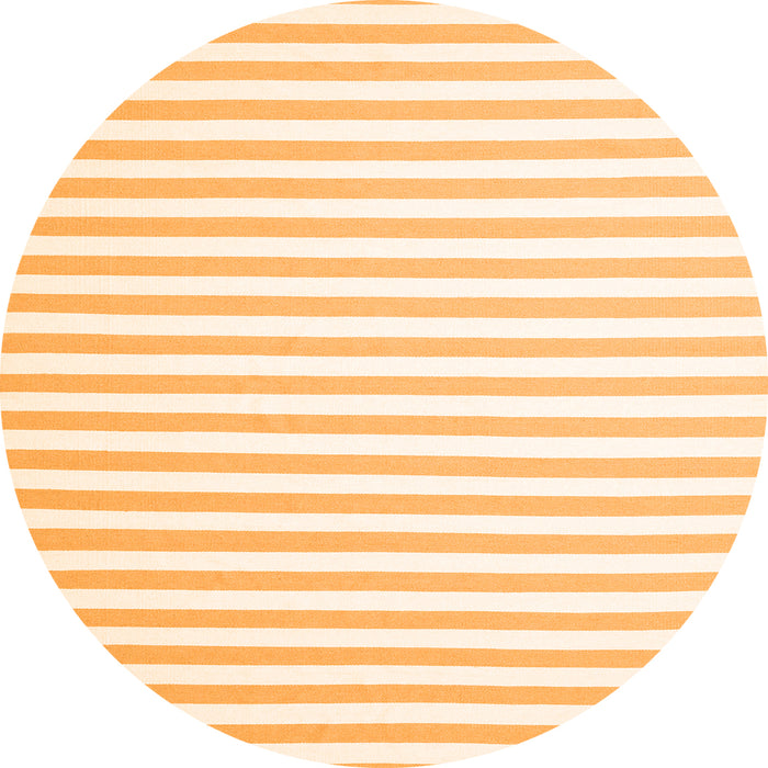 Square Solid Orange Modern Rug, con2414org