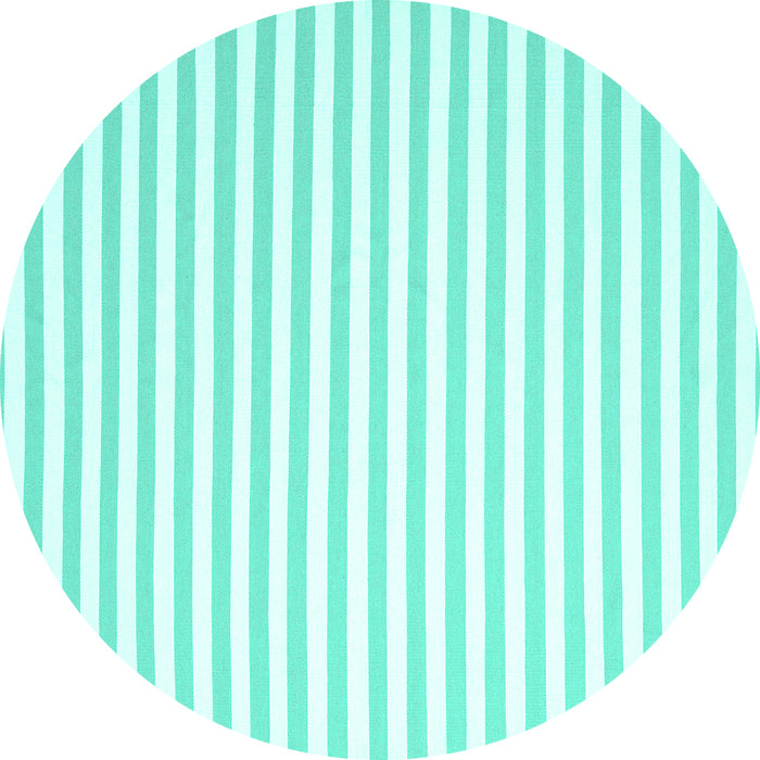 Round Solid Turquoise Modern Rug, con2414turq