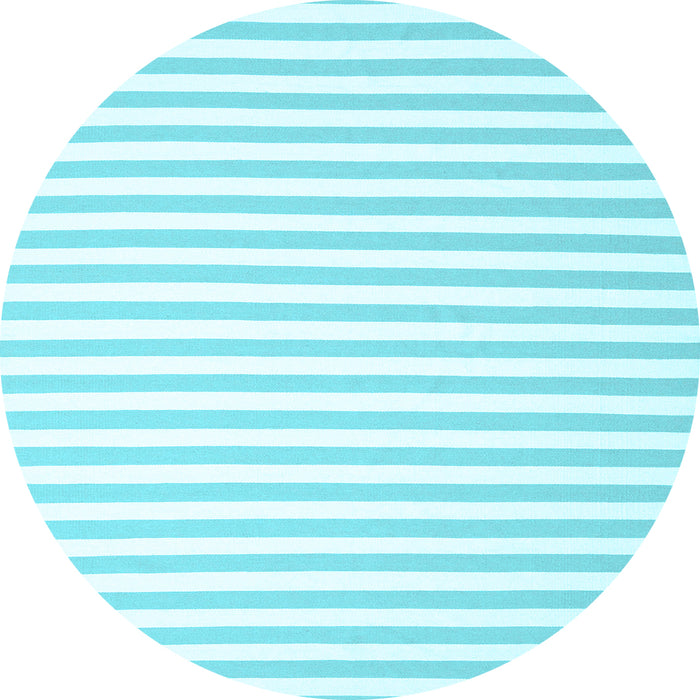 Round Solid Light Blue Modern Rug, con2414lblu