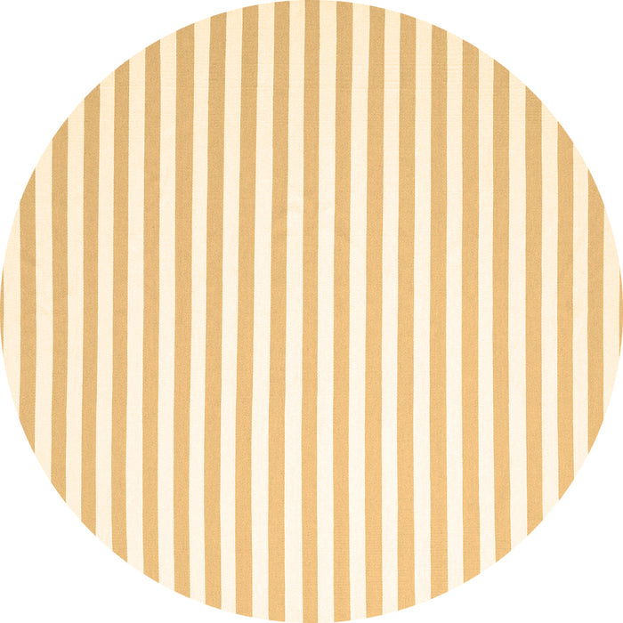 Round Solid Brown Modern Rug, con2414brn