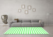 Machine Washable Solid Emerald Green Modern Area Rugs in a Living Room,, wshcon2414emgrn