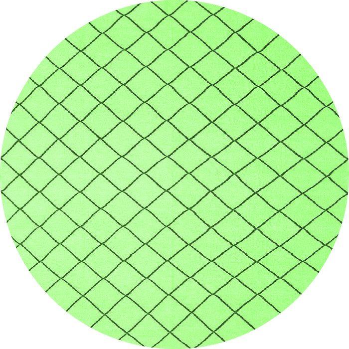 Square Solid Green Modern Rug, con2415grn