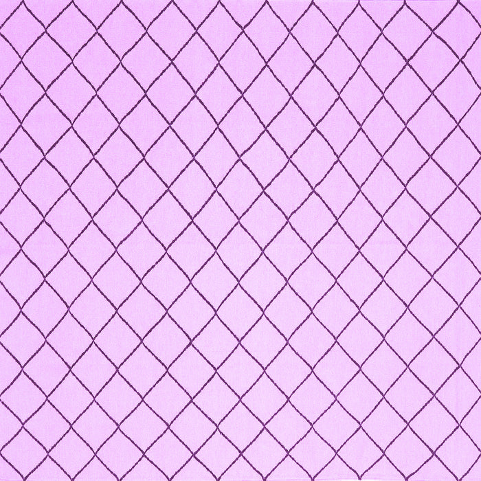 Square Machine Washable Solid Purple Modern Area Rugs, wshcon2415pur