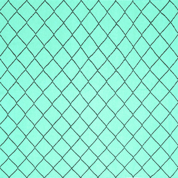 Square Solid Turquoise Modern Rug, con2415turq