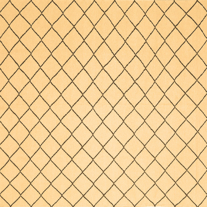 Square Solid Brown Modern Rug, con2415brn