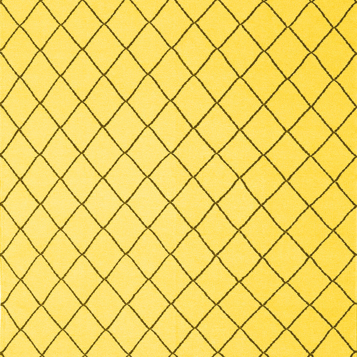 Machine Washable Solid Yellow Modern Rug, wshcon2415yw