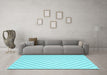 Machine Washable Solid Light Blue Modern Rug in a Living Room, wshcon2415lblu