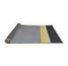 Thickness of Contemporary Dark Gray Modern Rug, con2416