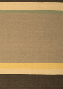 Abstract Brown Contemporary Rug, con2416brn