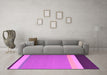 Machine Washable Abstract Pink Contemporary Rug in a Living Room, wshcon2416pnk