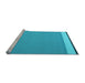 Sideview of Machine Washable Abstract Light Blue Contemporary Rug, wshcon2416lblu