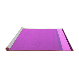 Sideview of Machine Washable Abstract Pink Contemporary Rug, wshcon2416pnk