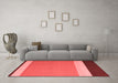 Contemporary Red Washable Rugs