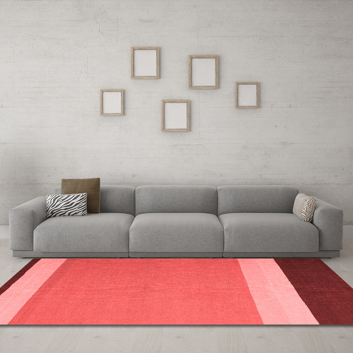 Contemporary Red Washable Rugs
