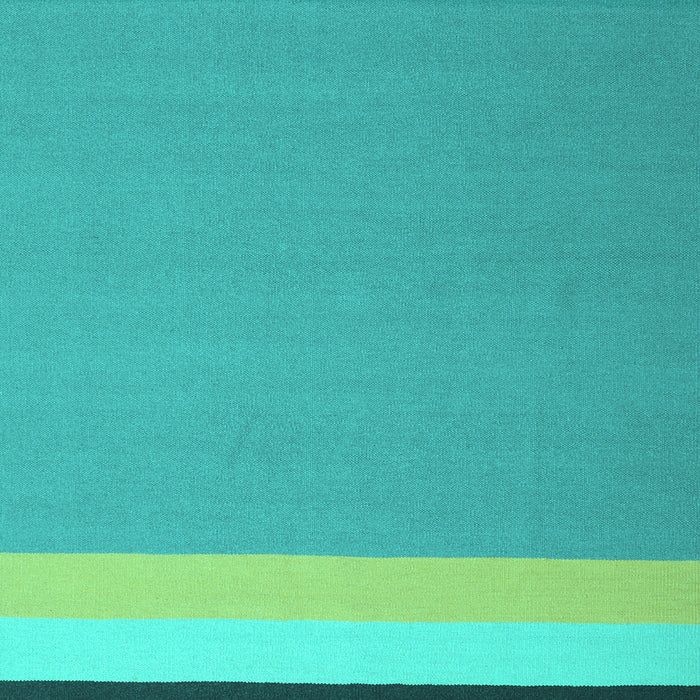 Machine Washable Abstract Turquoise Contemporary Area Rugs, wshcon2416turq