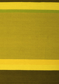 Abstract Yellow Contemporary Rug, con2416yw