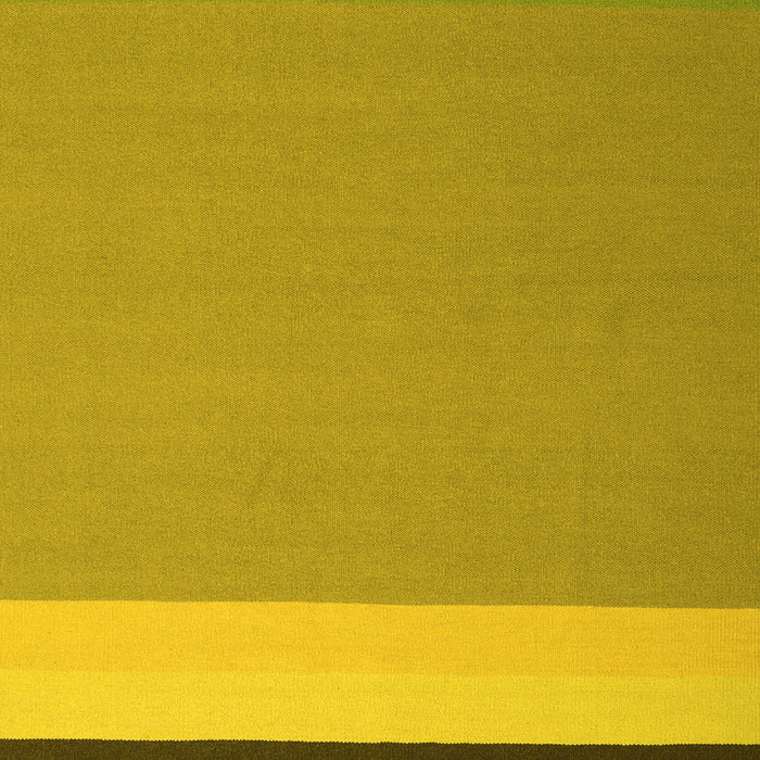 Machine Washable Abstract Yellow Contemporary Rug, wshcon2416yw