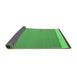 Sideview of Abstract Emerald Green Contemporary Rug, con2416emgrn