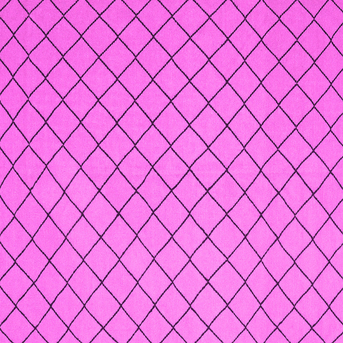 Square Machine Washable Solid Pink Modern Rug, wshcon2417pnk