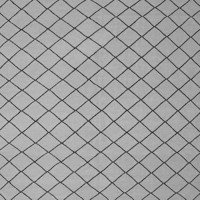 Round Machine Washable Solid Gray Modern Rug, wshcon2417gry