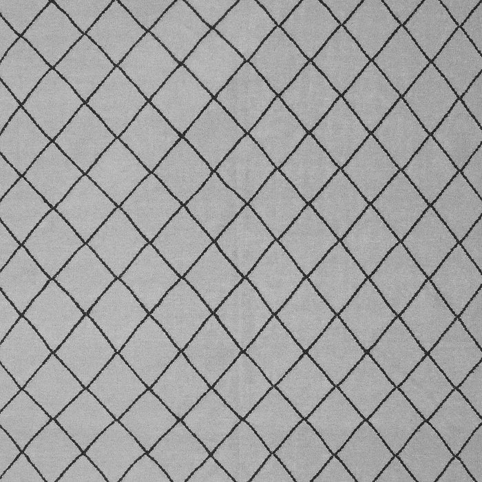 Serging Thickness of Machine Washable Solid Gray Modern Rug, wshcon2417gry