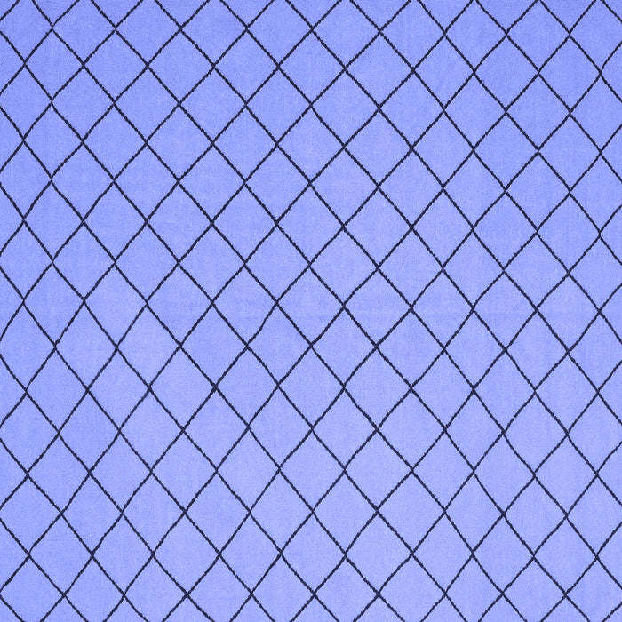 Square Solid Blue Modern Rug, con2417blu