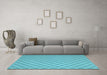 Machine Washable Solid Light Blue Modern Rug in a Living Room, wshcon2417lblu