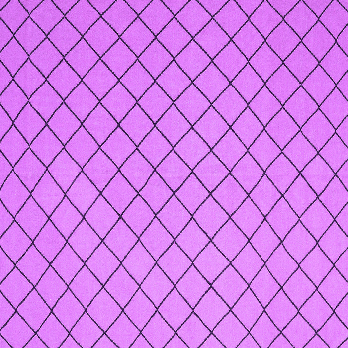 Square Solid Purple Modern Rug, con2417pur