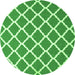 Machine Washable Trellis Green Modern Area Rugs, wshcon2418grn