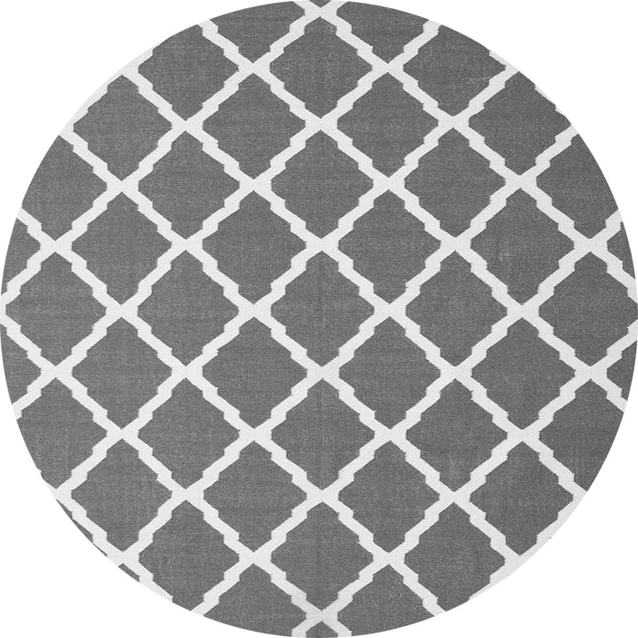Machine Washable Trellis Gray Modern Rug, wshcon2418gry