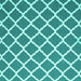 Square Trellis Turquoise Modern Rug, con2418turq