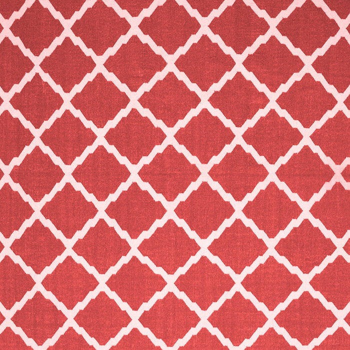 Machine Washable Trellis Red Modern Rug, wshcon2418red