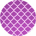 Round Trellis Pink Modern Rug, con2418pnk