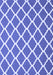 Machine Washable Trellis Blue Modern Rug, wshcon2418blu