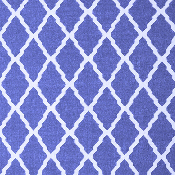 Machine Washable Trellis Blue Modern Rug, wshcon2418blu