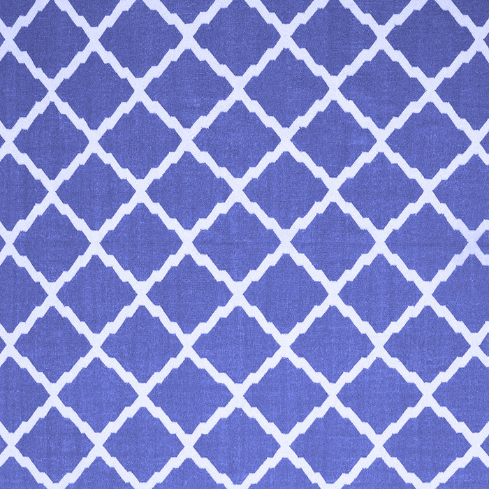 Square Trellis Blue Modern Rug, con2418blu