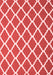 Trellis Red Modern Area Rugs